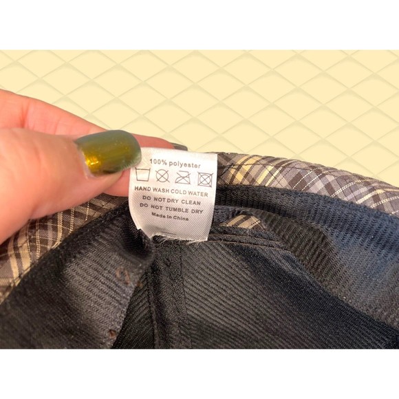 777 LUCKY Plaid FEDORA Hat BROWN & Beige Design GREAT Colors for FALL / AUTUMN - Picture 7 of 7